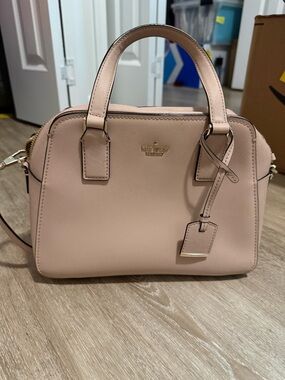 kate spade Blush Pink Saffiano Dome Satchel